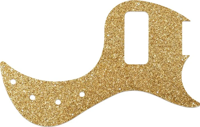 WD Custom Pickguard For Gibson EB Bass #60RGS Rose Gold Sparkle 