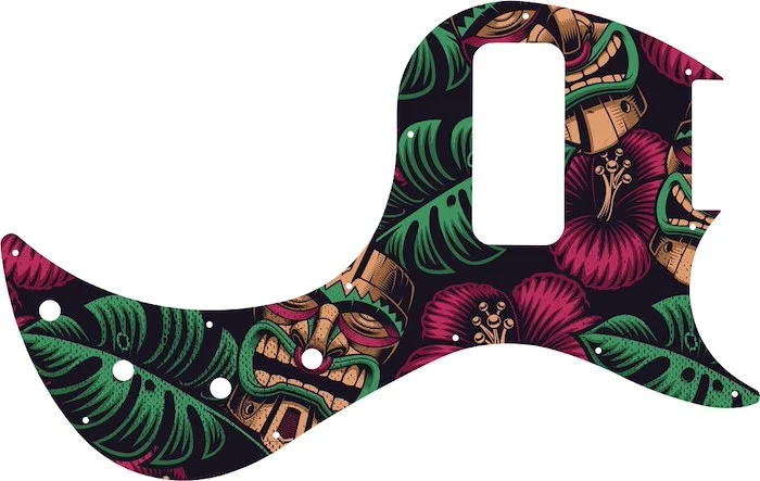 WD Custom Pickguard For Gibson EB Bass #GAL01 Aloha Tiki Graphic