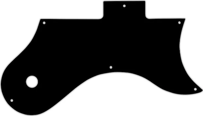 WD Custom Pickguard For Gibson L-6S #03G Black/Green/Black