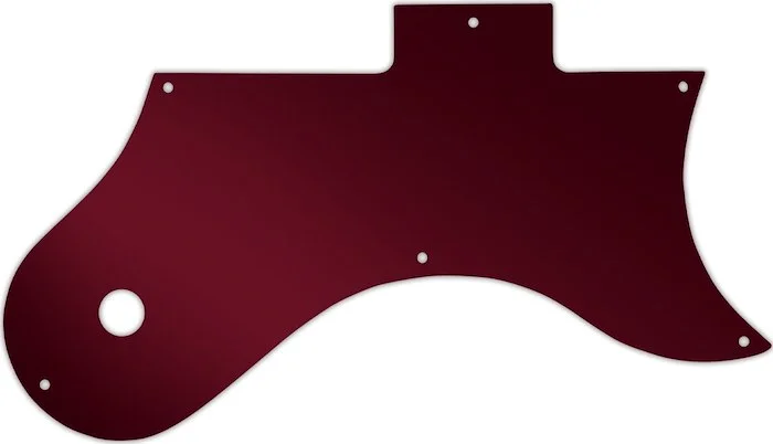 WD Custom Pickguard For Gibson L-6S #10R Red Mirror