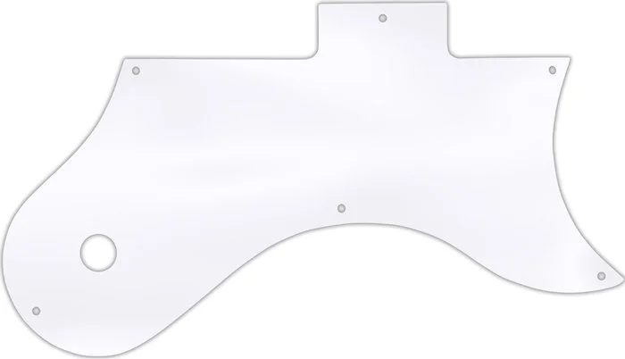 WD Custom Pickguard For Gibson L-6S #45T Clear Acrylic Thin