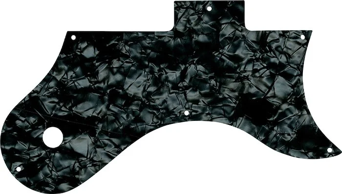 WD Custom Pickguard For Gibson L-6S #28JBK Jet Black Pearl