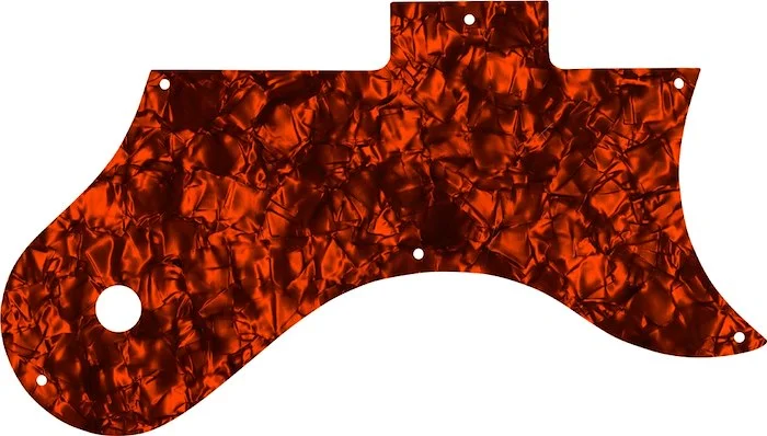 WD Custom Pickguard For Gibson L-6S #28OP Orange Pearl/Black/White/Black