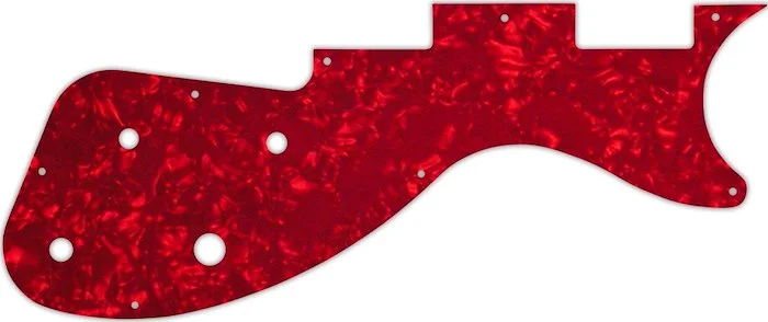 WD Custom Pickguard For Gibson M2 S-Series Les Paul #28R Red Pearl/White/Black/White