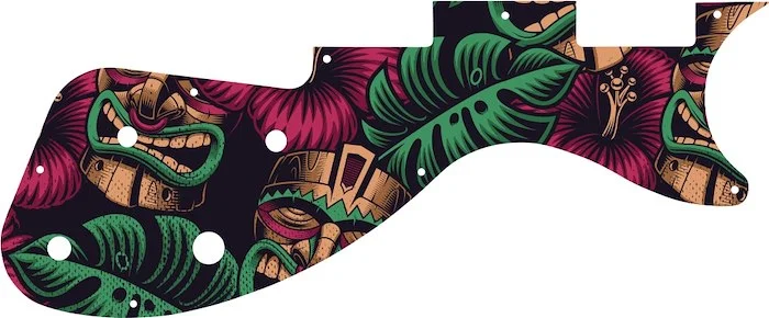 WD Custom Pickguard For Gibson M2 S-Series Les Paul #GAL01 Aloha Tiki Graphic