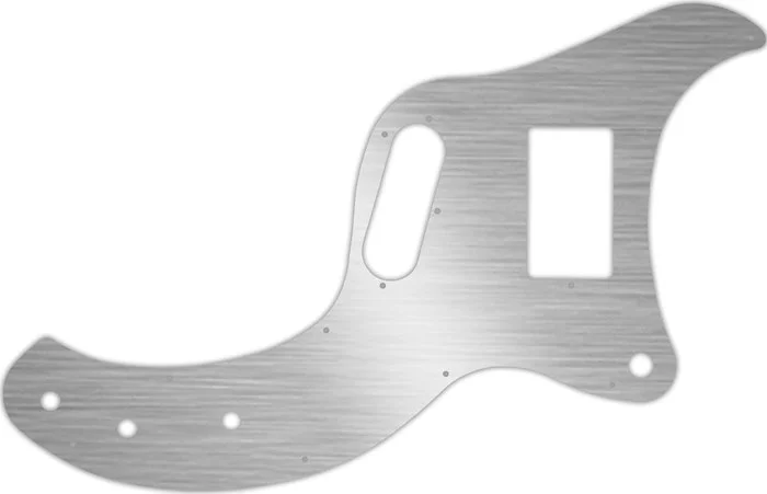 WD Custom Pickguard For Gibson Marauder #13 Simulated Brushed Silver/Black PVC