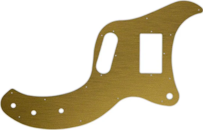 WD Custom Pickguard For Gibson Marauder #14 Simulated Brushed Gold/Black PVC