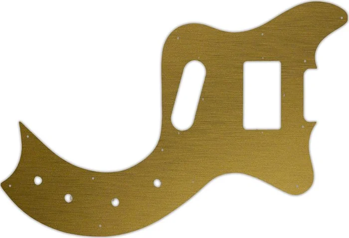 WD Custom Pickguard For Gibson Marauder Deluxe #14 Simulated Brushed Gold/Black PVC