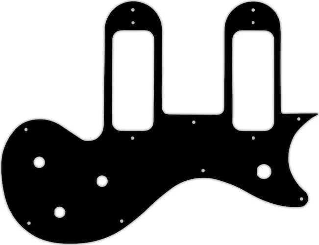 WD Custom Pickguard For Gibson Melody Maker Special With P-90 Pickups #29T Matte Black Thin