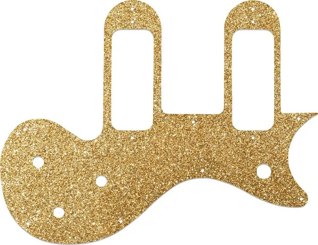 WD Custom Pickguard For Gibson Melody Maker Special With P-90 Pickups #60RGS Rose Gold Sparkle 