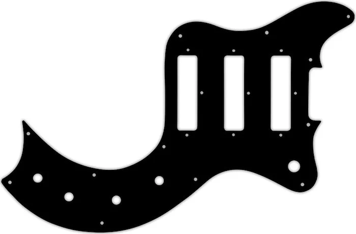 WD Custom Pickguard For Gibson S-1 #03Y Black/Yellow/Black