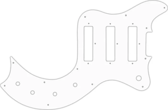 WD Custom Pickguard For Gibson S-1 #04 White/Black/White