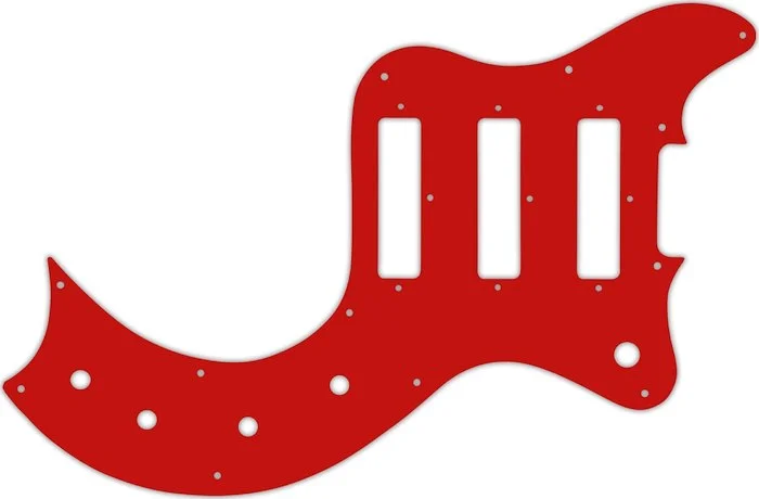 WD Custom Pickguard For Gibson S-1 #07 Red/White/Red