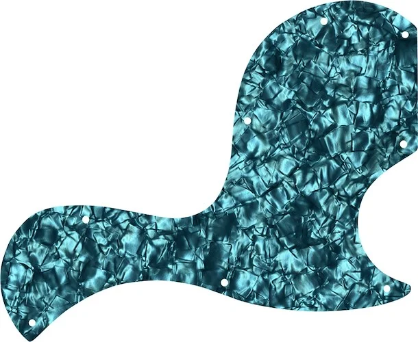 WD Custom Pickguard For Gibson SG Junior #28AQ Aqua Pearl/Black/White/Black