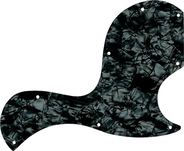 WD Custom Pickguard For Gibson SG Junior #28JBK Jet Black Pearl
