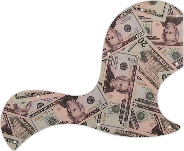 WD Custom Pickguard For Gibson SG Junior #G16 Money Graphic