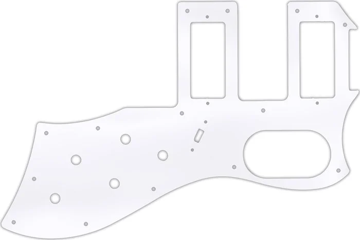 WD Custom Pickguard For Guild 2016 S-200 T-Bird Reissue #45 Clear Acrylic