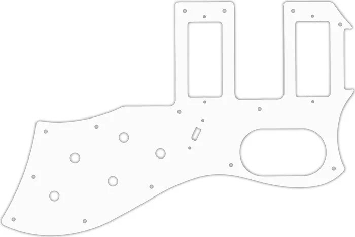 WD Custom Pickguard For Guild 2016 S-200 T-Bird Reissue #04R White/Red/White