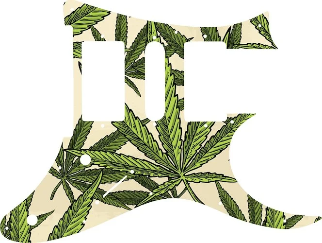 WD Custom Pickguard For Ibanez 2009 RG350DX #GC02 Cannabis Leaf Graphic