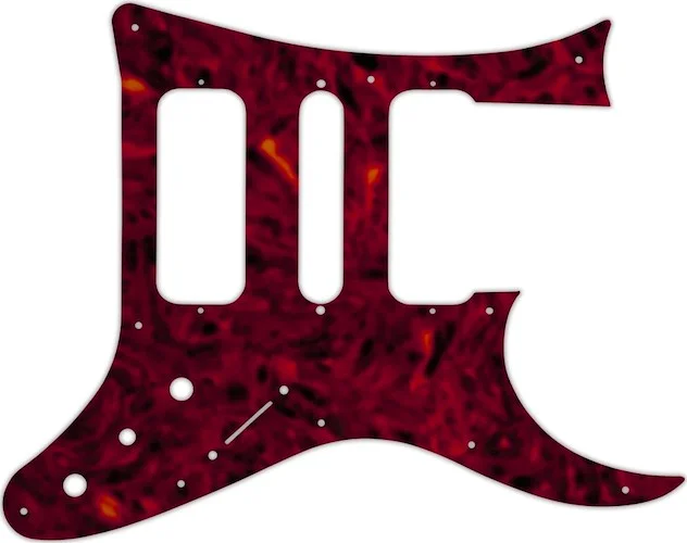 WD Custom Pickguard For Ibanez 8 String TAM10 #05T Tortoise Shell Solid (Semi-Transparent)