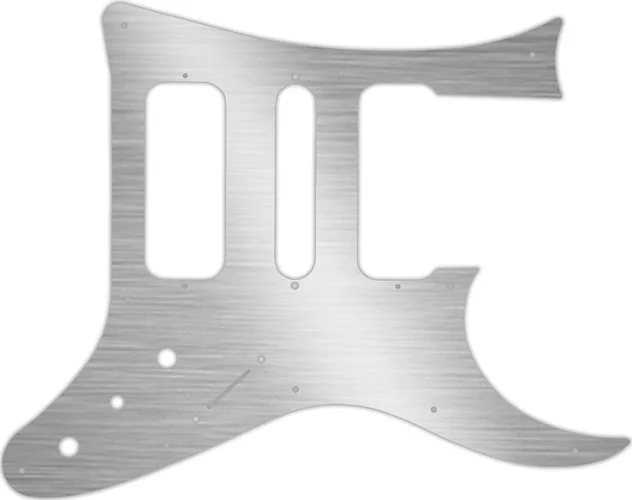 WD Custom Pickguard For Ibanez 8 String TAM10 #13 Simulated Brushed Silver/Black PVC