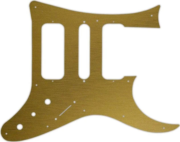 WD Custom Pickguard For Ibanez 8 String TAM10 #14 Simulated Brushed Gold/Black PVC