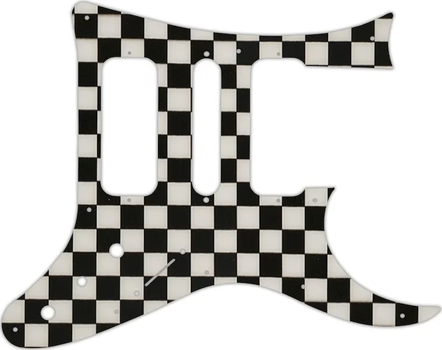 WD Custom Pickguard For Ibanez 8 String TAM10 #CK01 Checkerboard Graphic