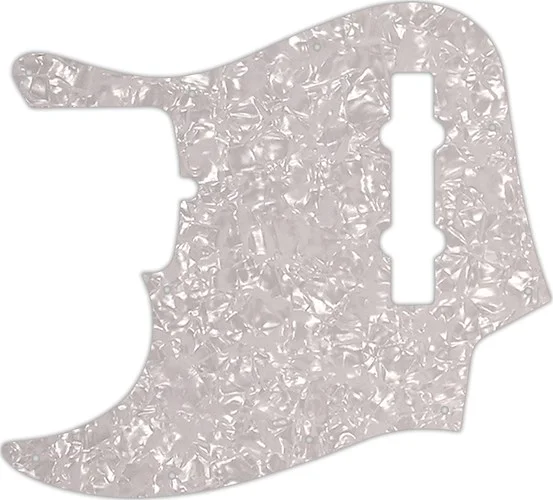 WD Custom Pickguard For Left Hand American Made Fender 5 String Jazz Bass #28 White Pearl/White/Black/White