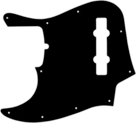 WD Custom Pickguard For Left Hand American Made Fender 5 String Jazz Bass #29 Matte Black
