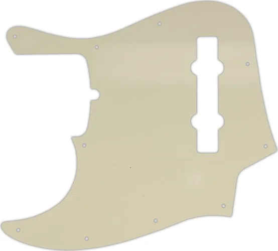 WD Custom Pickguard For Left Hand American Made Fender 5 String Jazz Bass #55T Parchment Thin