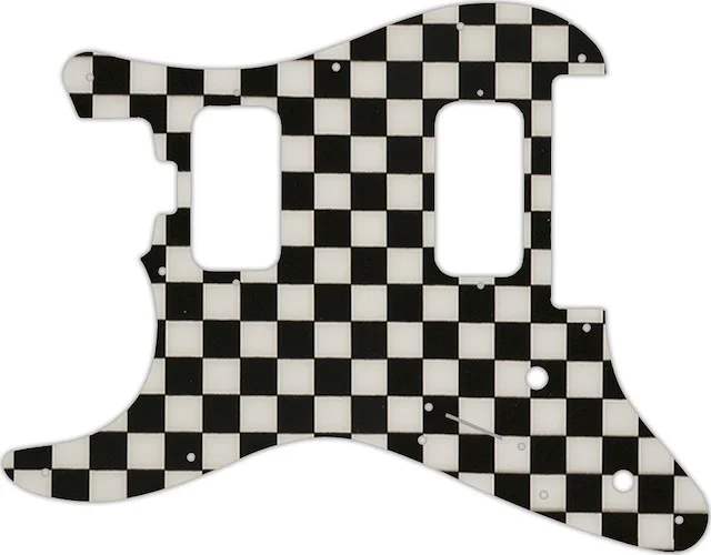 WD Custom Pickguard For Left Hand Charvel 2010-Present Made In Mexico Pro-Mod So-Cal Style 1 HH FR #CK01 Checkerboard Graphic