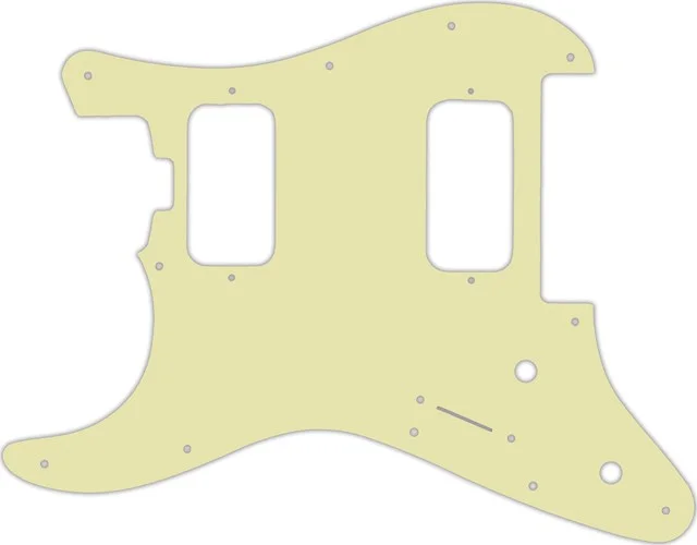 WD Custom Pickguard For Left Hand Charvel 2010-Present Made In Mexico Pro-Mod So-Cal Style 1 HH FR #34 Mint Gr