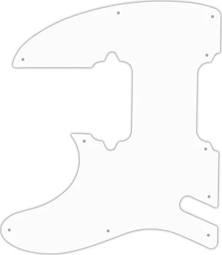 WD Custom Pickguard For Left Hand Charvel 2020 Pro-Mod So-Cal Style 2 HH 2PT #02 White