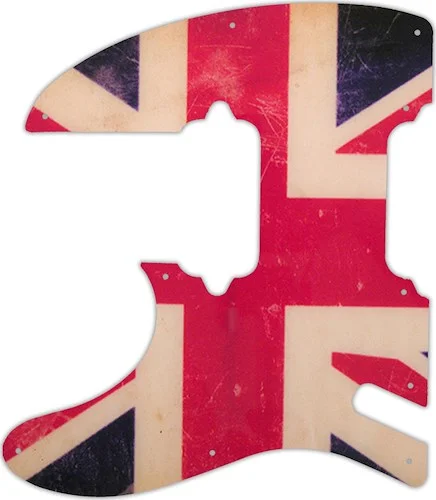 WD Custom Pickguard For Left Hand Charvel 2020 Pro-Mod So-Cal Style 2 HH 2PT #G04 British Flag Relic Graphic