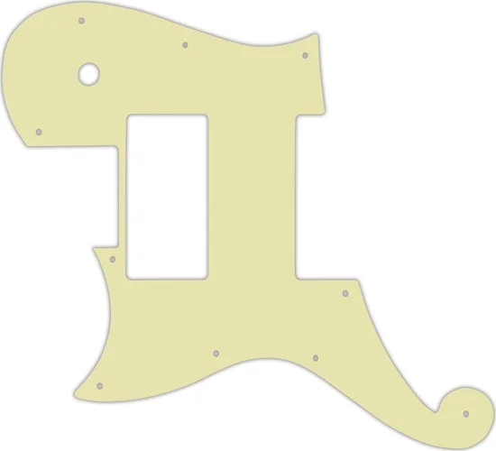 WD Custom Pickguard For Left Hand D'Angelico Deluxe Atlantic #34T Mint Green Thin