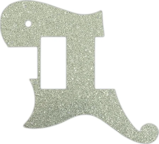 WD Custom Pickguard For Left Hand D'Angelico Deluxe Atlantic #60SS Silver Sparkle 