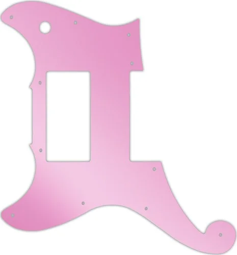 WD Custom Pickguard For Left Hand D'Angelico Deluxe Brighton #10P Pink Mirror