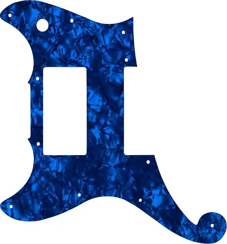 WD Custom Pickguard For Left Hand D'Angelico Deluxe Brighton #28DBP Dark Blue Pearl/Black/White/Black