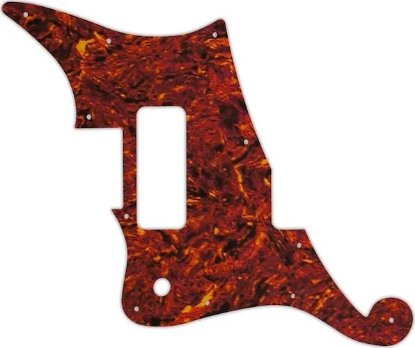 WD Custom Pickguard For Left Hand D'Angelico Deluxe Bedford #05W Tortoise Shell/White