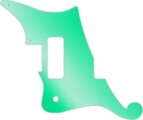 WD Custom Pickguard For Left Hand D'Angelico Deluxe Bedford #10GR Green Mirror