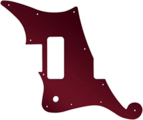 WD Custom Pickguard For Left Hand D'Angelico Deluxe Bedford #10R Red Mirror