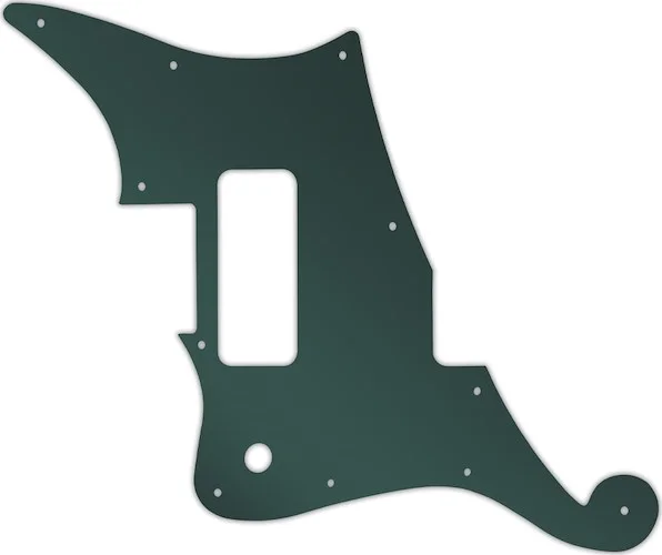 WD Custom Pickguard For Left Hand D'Angelico Deluxe Bedford #10S Smoke Mirror