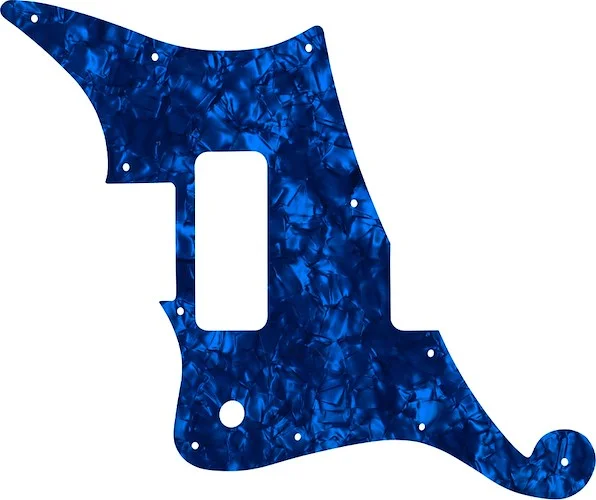 WD Custom Pickguard For Left Hand D'Angelico Deluxe Bedford #28DBP Dark Blue Pearl/Black/White/Black