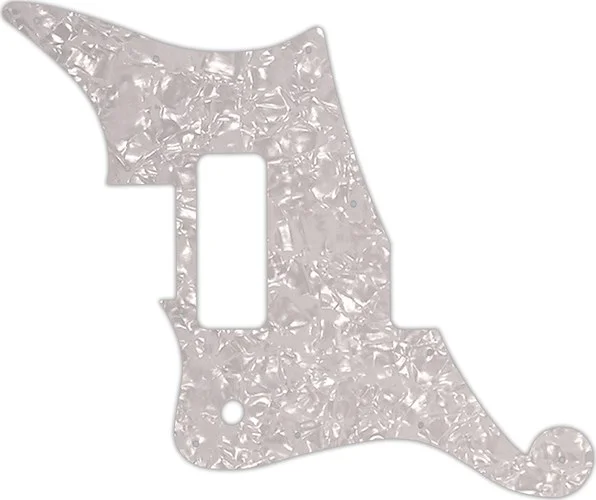 WD Custom Pickguard For Left Hand D'Angelico Deluxe Bedford #28 White Pearl/White/Black/White