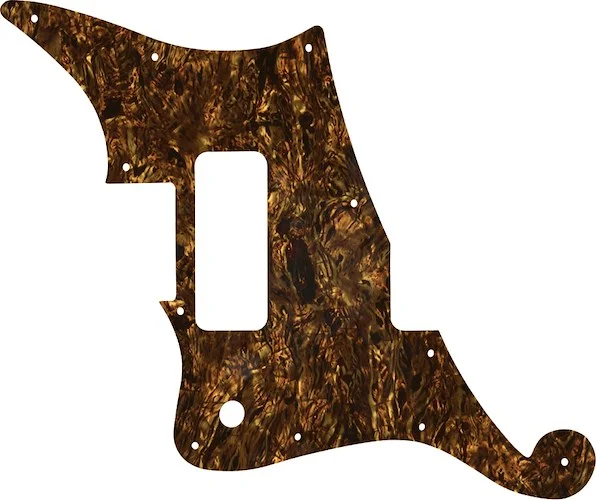 WD Custom Pickguard For Left Hand D'Angelico Deluxe Bedford #28TBP Tortoise Brown Pearl