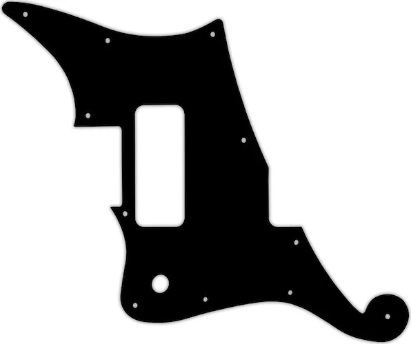 WD Custom Pickguard For Left Hand D'Angelico Deluxe Bedford #29 Matte Black