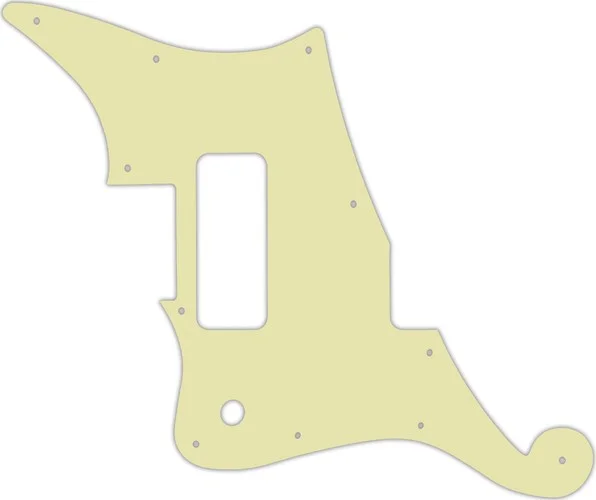 WD Custom Pickguard For Left Hand D'Angelico Deluxe Bedford #34T Mint Green Thin