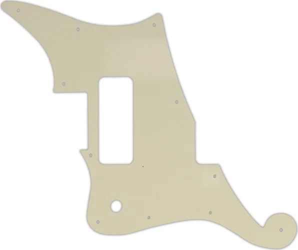 WD Custom Pickguard For Left Hand D'Angelico Deluxe Bedford #55S Parchment Solid