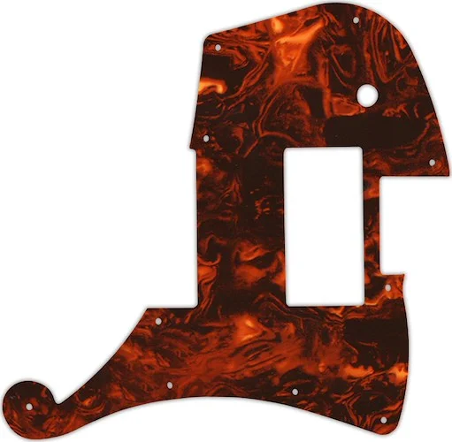 WD Custom Pickguard For Left Hand D'Angelico Deluxe Ludlow #05F Faux Tortiose