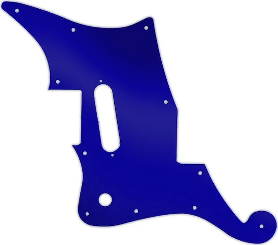 WD Custom Pickguard For Left Hand D'Angelico Premier Bedford With Tremolo #10DBU Dark Blue Mirror